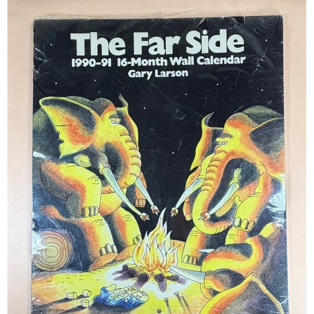 Vintage The Far Side 1990-91 16-Month Wall Calendar Gary Larson New Sealed Flaw